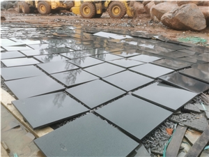 Hainan Black Basalt Outdoor Paving Tiles