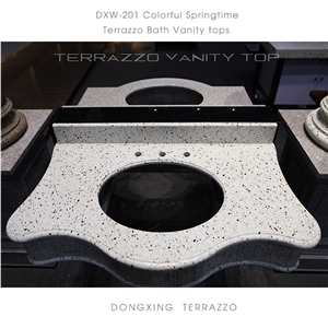 Artificial Cement Terrazzo Vanitytop