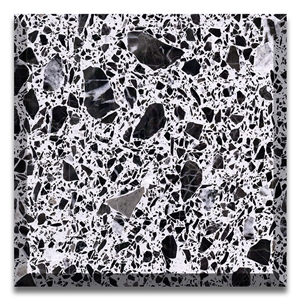 Black And White Color Artificial Stone