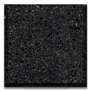 Black Color Artificial Stone Precast Terrazzo Slabs