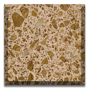 Golden Color Terrazzo Artificial Stone