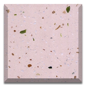 Rosa Pink Color Cementitious Terrazzo Slabs DXW-223