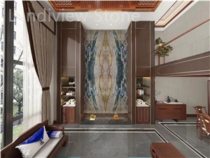 Louise Blue Quartzite Luxury Design Bathroom House Decor