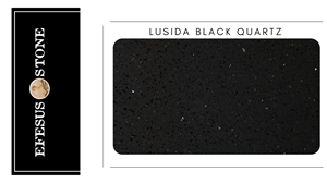 Lusida Black Quartz Slabs