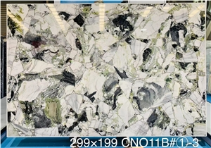 Cold Jade Green Marble Luxury Polished Wall Cladding