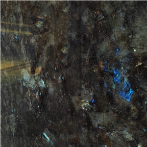 GOLDTOP DEM/OEM  Blue Polished Granite Slabs Natural Stone