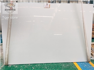 Artificial Marble Pure White Quartz Slabs