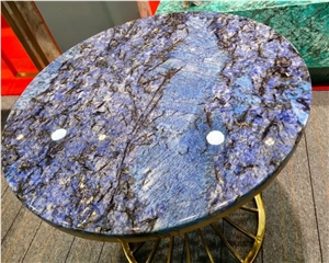 Blue Granite Dinning Table Blue Stone Coffee Tea Table