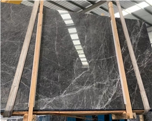 Factory Polished Gray Marble Slabs For Stair Step Tiles