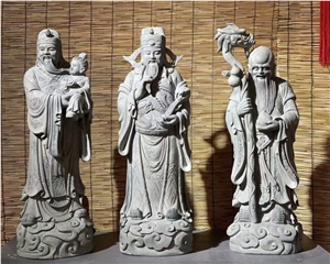 Large Carved Natural Stone Sculpture Taoism LAO ZI