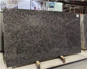 Natural Polished Leathered Black Granite Slab Flooring Tile