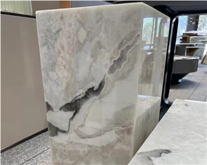 Natural Stone Furniture White Marble Commercial Table