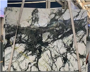 Natural White Stone Clivia Marble Slabs