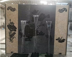 Outdoor Stone Resin Water Fountain Features Waterfall