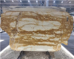 Polished Yellow Siena Marble Slab Natural Yellow Marble