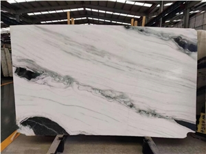 China Panda White Marble Slab Polished