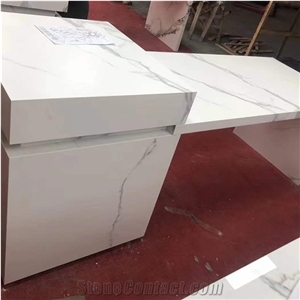 Calacatta White Sintered Stone Countertop For Kitchen Decor