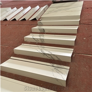 Customized Sintered Stone Stairs Interior Spiral Stairs