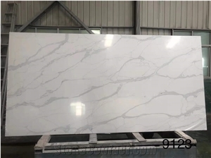 Engineered Stone White Quartz Slabs For Wall