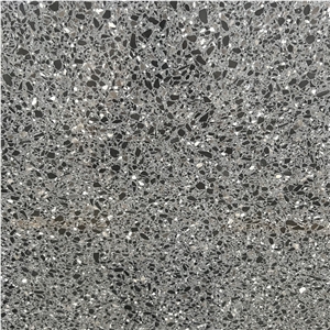 Good  Price Dark Grey Terrazzo Slabs Tiles For Home Floor