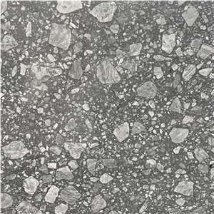 High Quality Factory Price Dark Grey Terrazzo Stone Slabs
