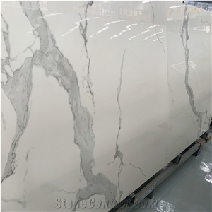 Italy Calacatta White Sintered Stone For Home Wall And Floor