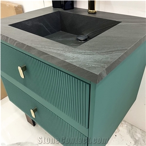 Luxury Sintered Stone Bathroom Cabinets Vanity Top For Hotel