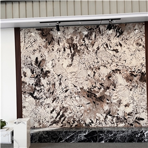 Sintered Stone Slab Background Wall For Hotel And Home Decor