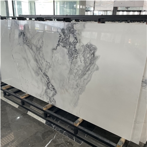 Solid Surface White Sintered Stone, Large Slabs