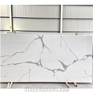 Top Quality Factory Price Calacatta White Quartz Stone Slabs