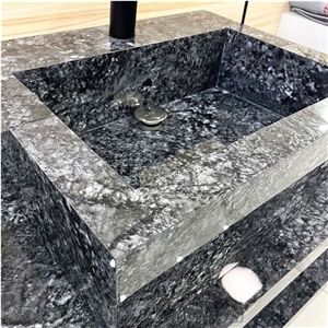 Wholesale Exotic Sone Vanity With Sink Grey Sintered Stone