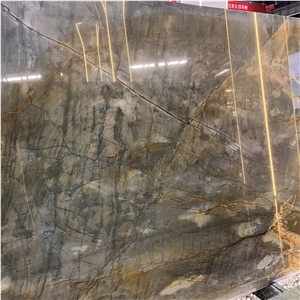 Brazil Dunhuang Impression Quartzite Slabs For Hotel Wall