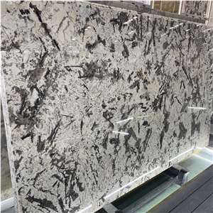 Brazilian Silver Fox Granite Slab For Flooring Walling Tiles