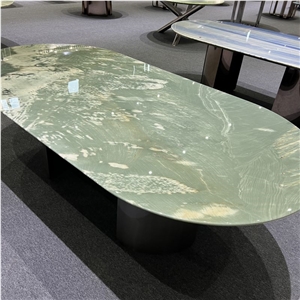 China Nine Dragon Marble Table Table Tops Furniture Table