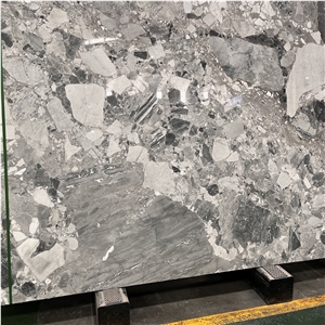 China Special Stone Panda Grey Marble Slabs Tile For Project