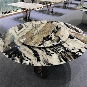 Custom Made Luxury Stone Marble Table Tops For Hotel Project