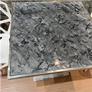 Customized  Amazon Black Granite Reception Table For Hotel