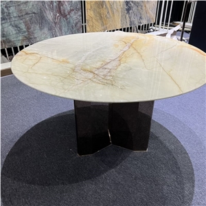 Customized Home Furniture Natural Stone Round Table Top