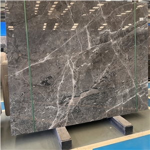 Customized Natural European Grey Marble Slab For Wall Floor