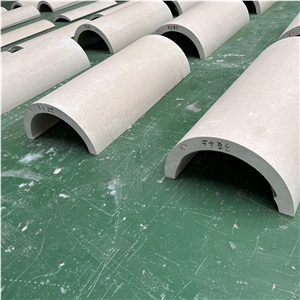 Customized Size Beige Limestone Column Panels