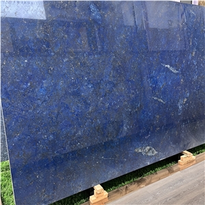 Dyed Blue Granite Slab For Interior Wall And Floor Design