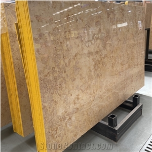 Factory Direct Gold Rose Marble Slab For Interior Wall Decor