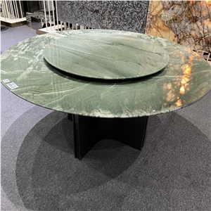 Factory Supply Nine Dragon Marble Round Dining Table