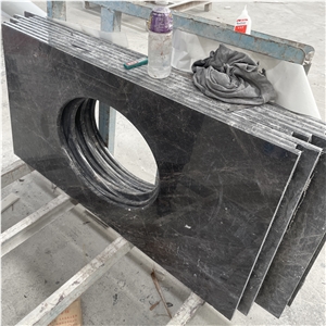 High Quality Black Marble Countertop For Home Bathroom Design