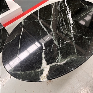 Home Furniture Veria Green Marble Table Tops Coffee Table
