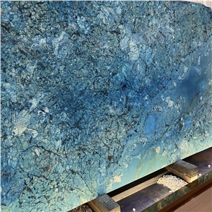Luxury Brazil Granite Blue Fantasy For TV Wall Design