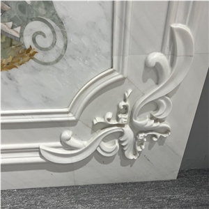 Luxury Marble Waterjet Wall Decor Ornaments For Home Design