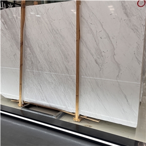 Luxury Volakas White Marble Tile For Indoor Flooring Project