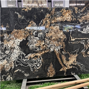 Luxury Vulcan Gold Granite Slabs For Floor And Wall Decor