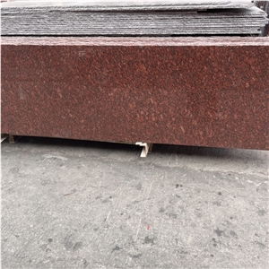 Natural Indian Red Granite Slabs For Interior Exterior Wall